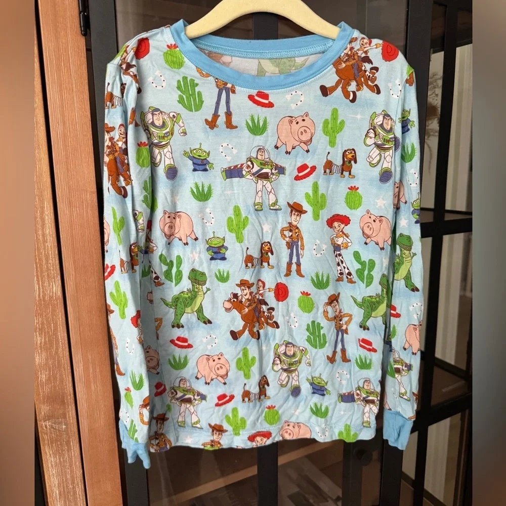 Little Sleepies x Disney Toy Story long sleeve tee pajamas top woody buzz trex